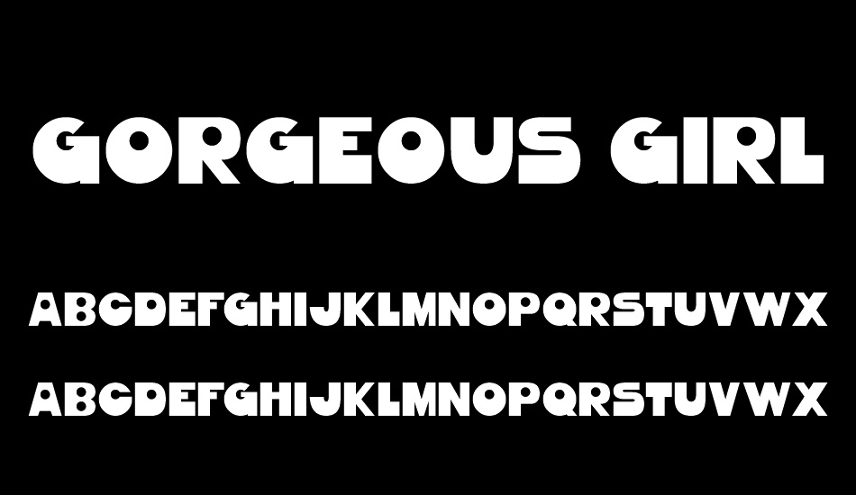 Gorgeous Girls font