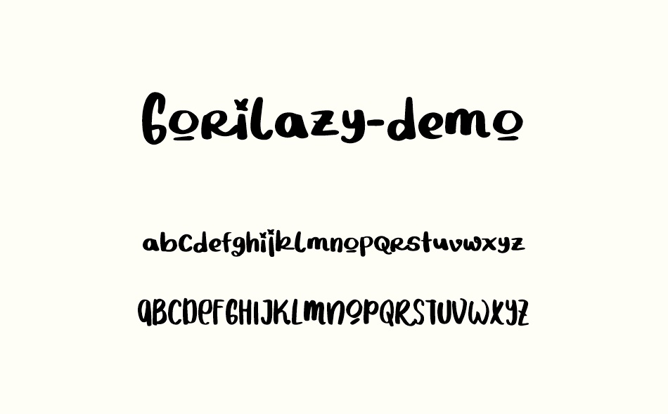 Gorilazy font