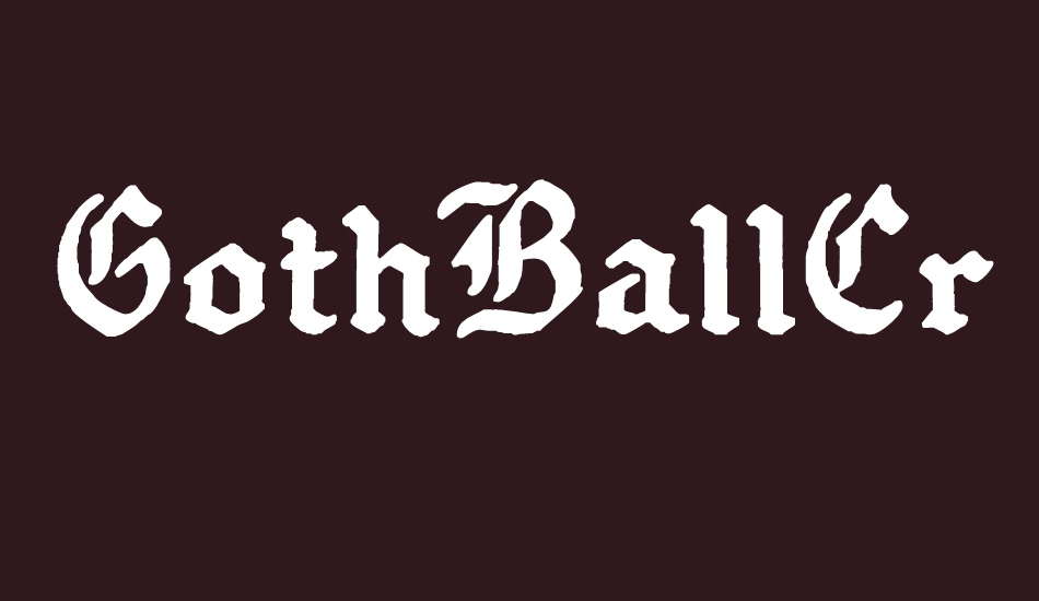 GothBallCrap font big