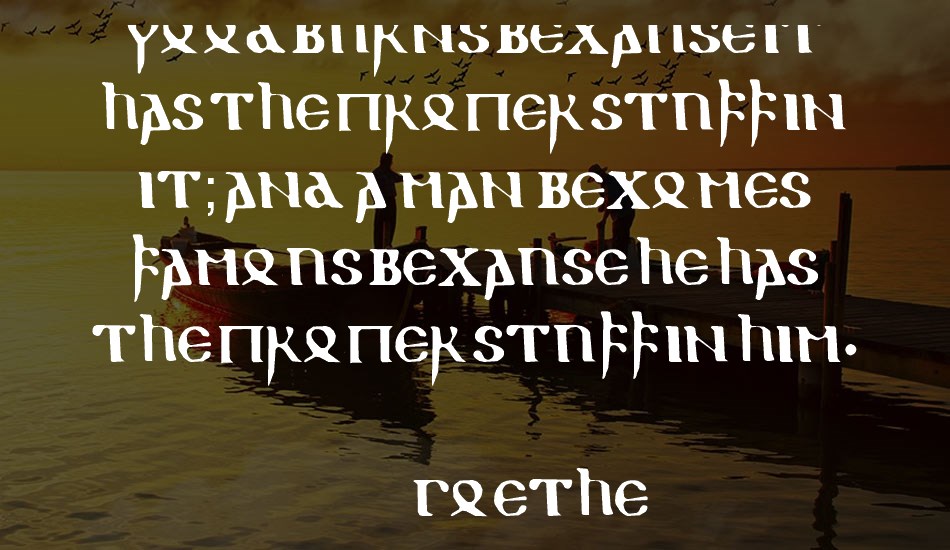 gothic 1 font text