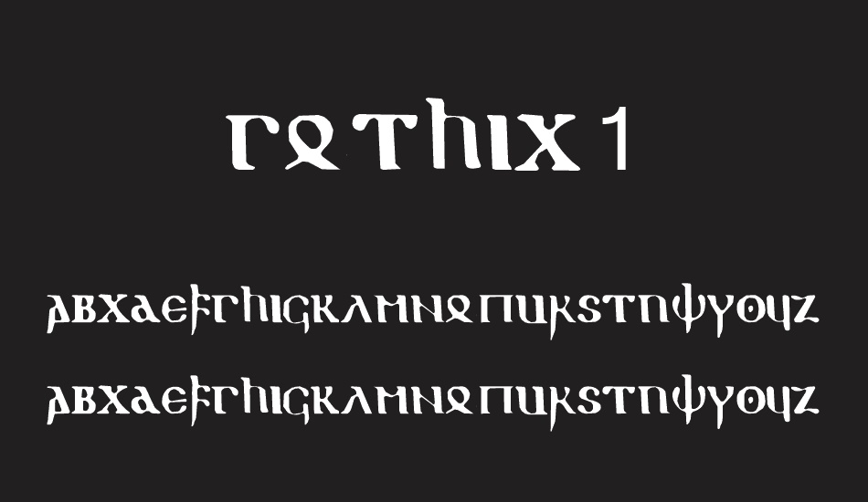 gothic 1 font