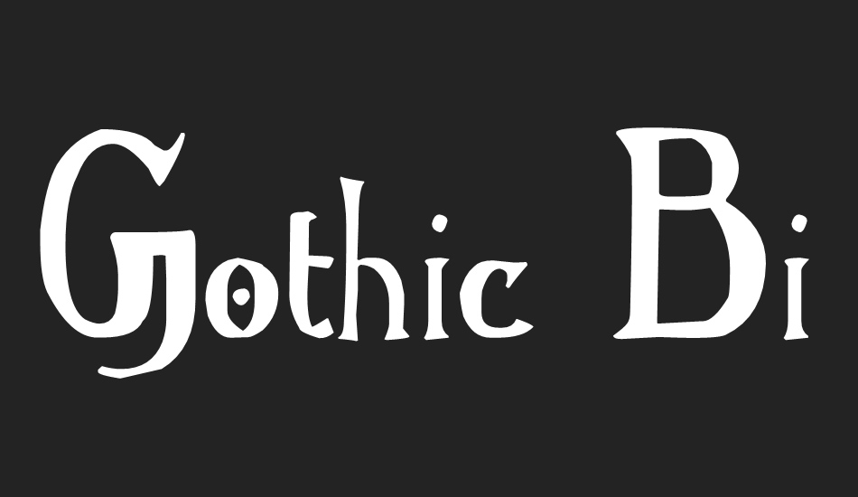 Gothic Birthday Cake font big