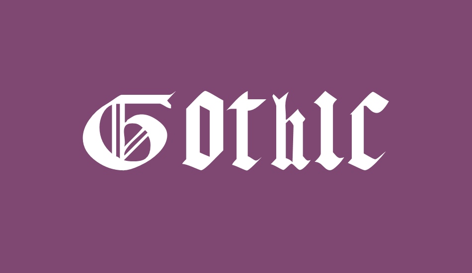 Gothic Texture Quadrata font big