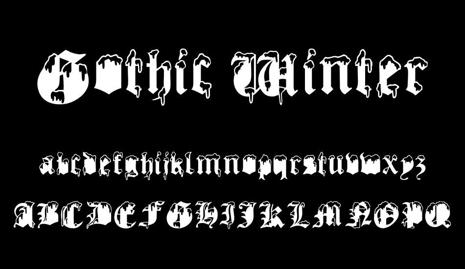 gothic-winter font