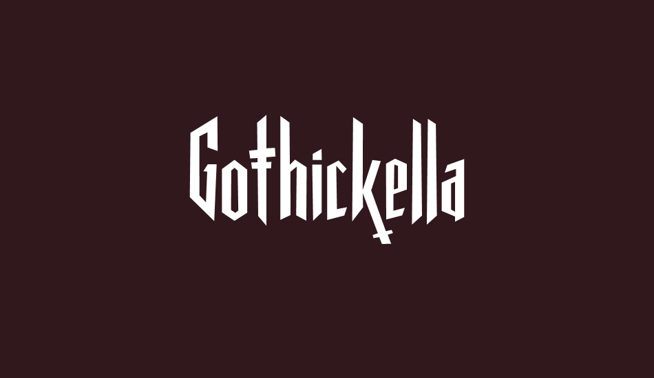 Gothickella Free font big