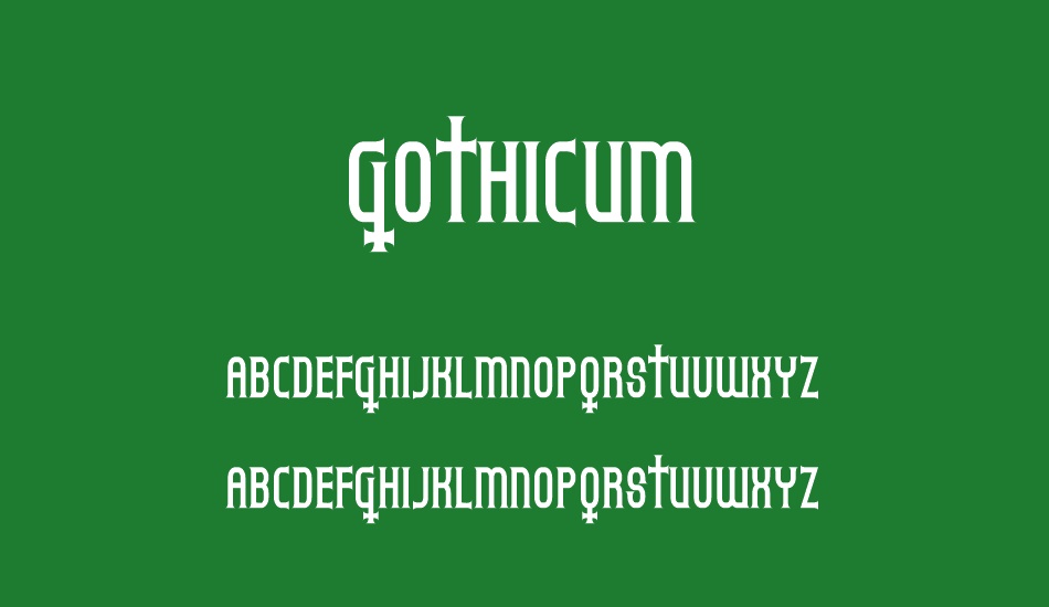 Gothicum font