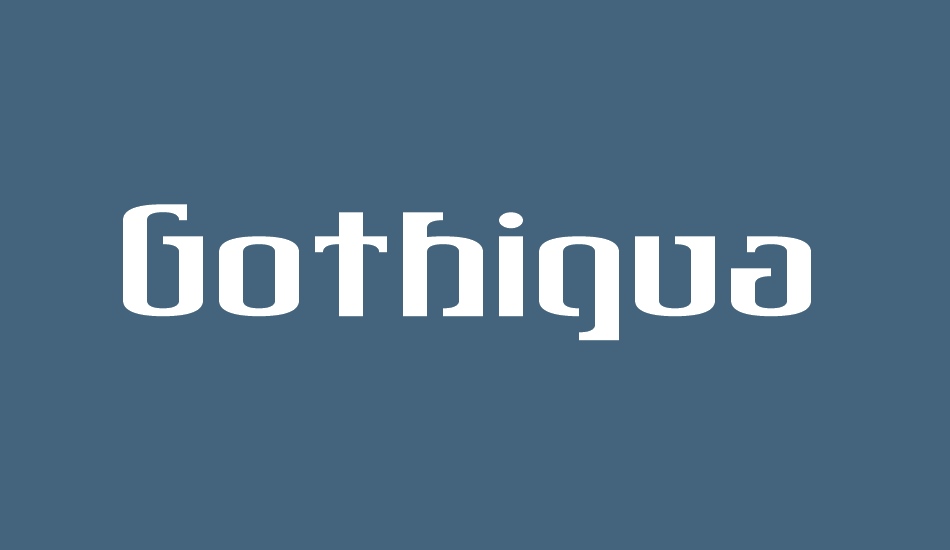 Gothiqua font big