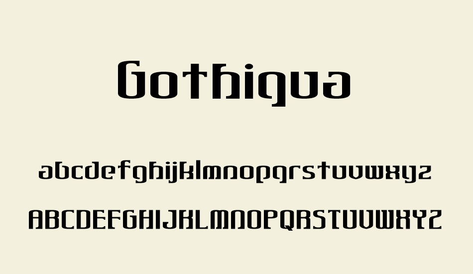 Gothiqua font