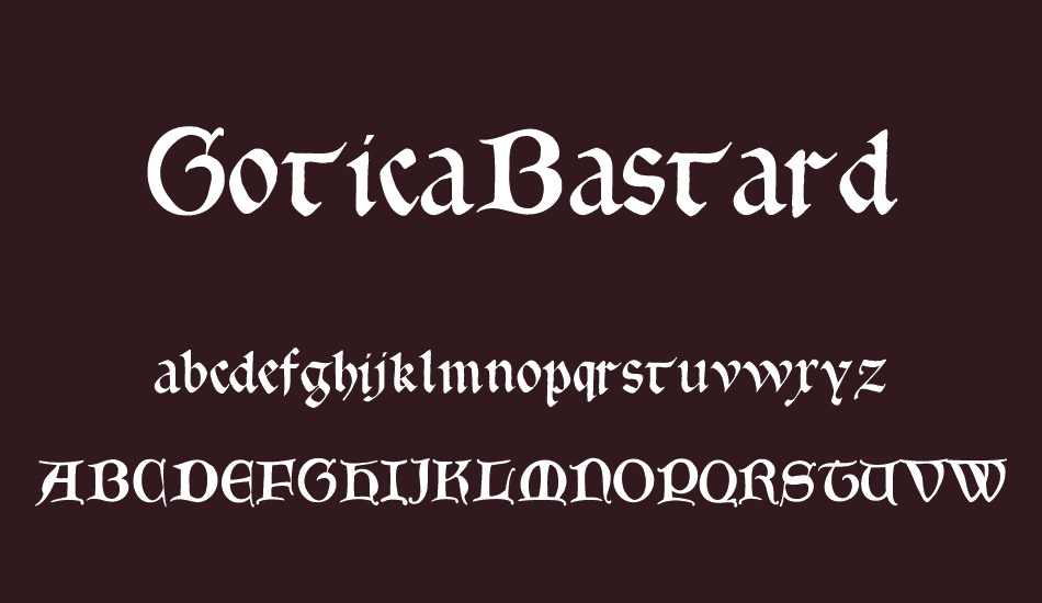 GoticaBastard font