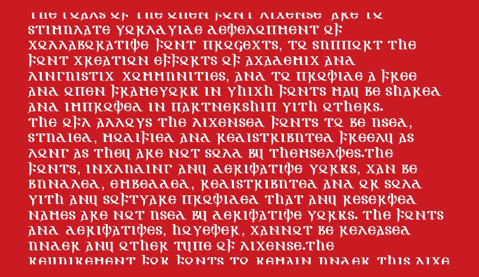 Gotik AOE font 1