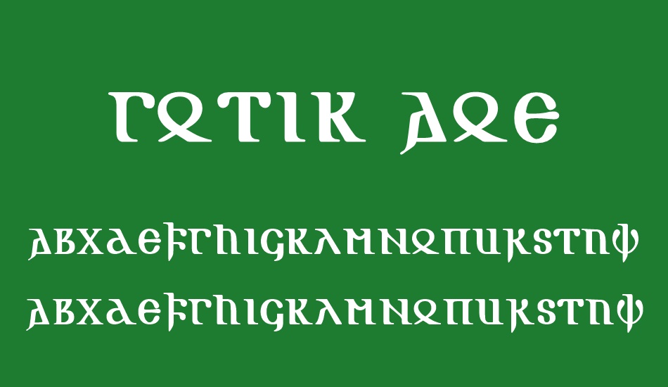 Gotik AOE font