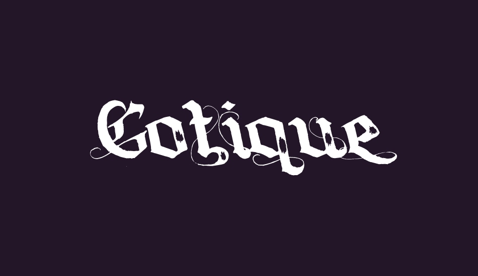 Gotique font big