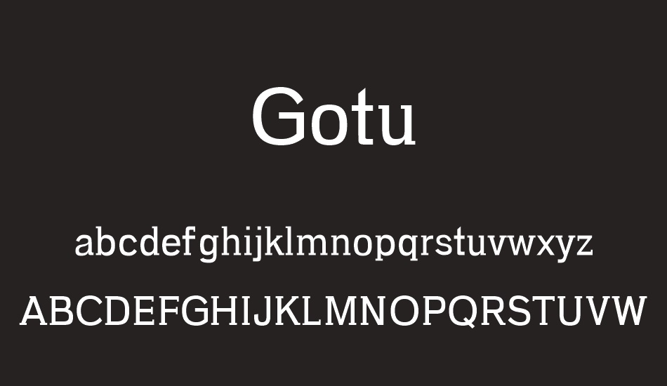 Gotu font