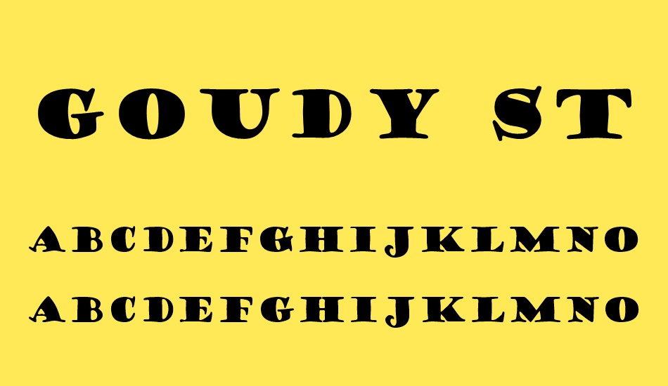 goudy stout free download goudy stout free download
