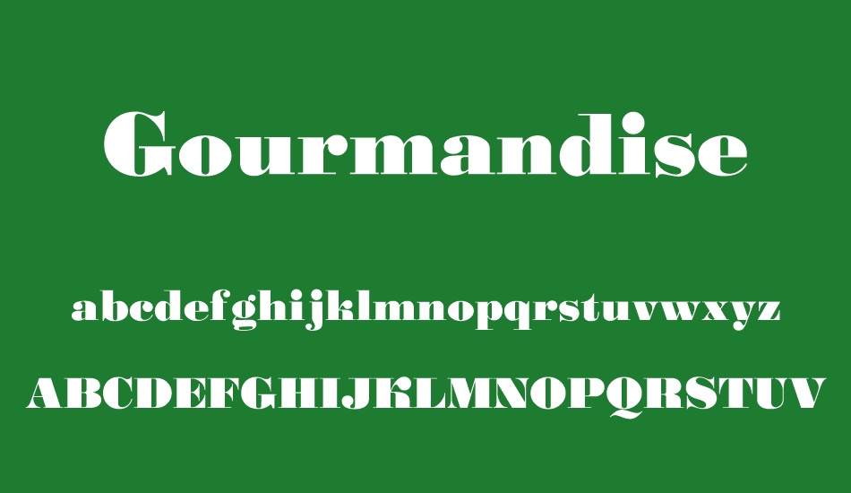 Gourmandise font