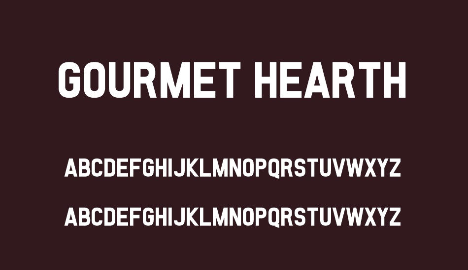 Gourmet Hearth font