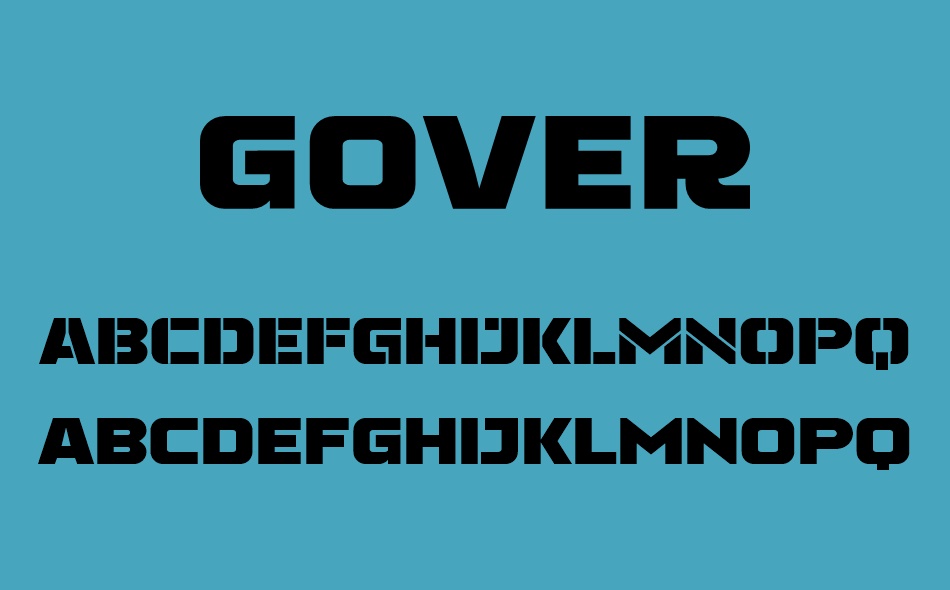 Gover font