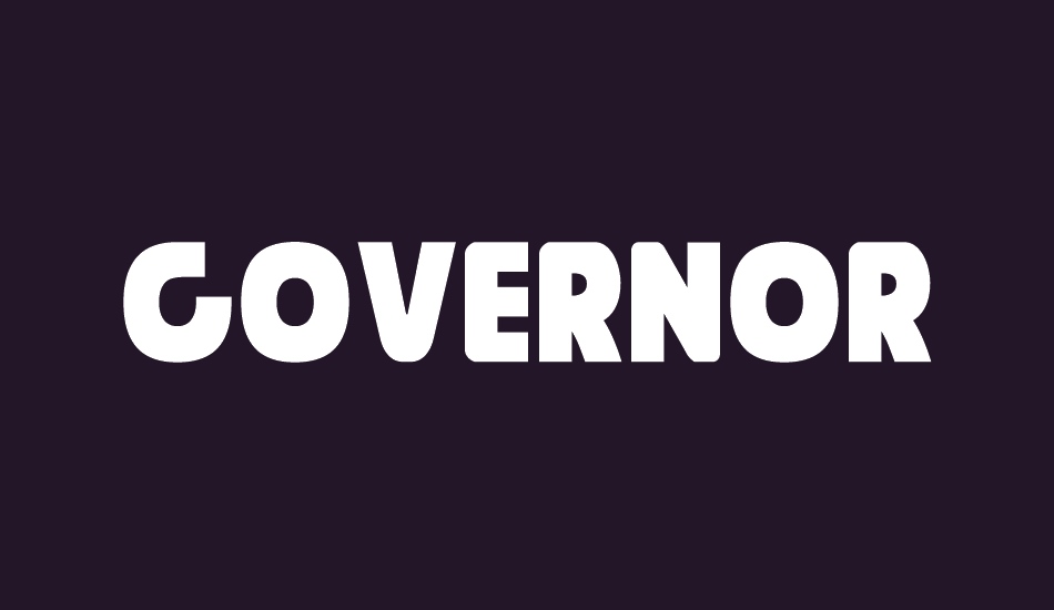 Governor font big