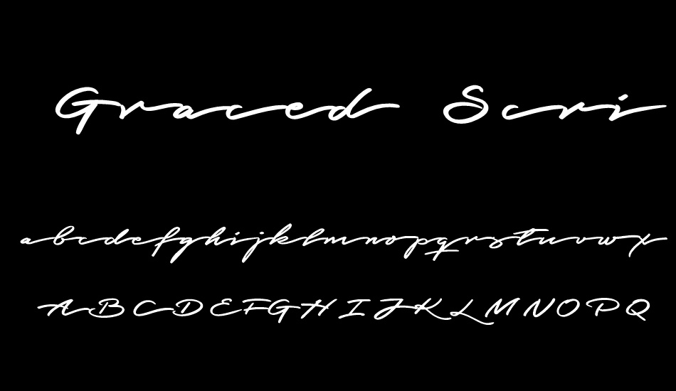 Graced Script PERSONAL USE font