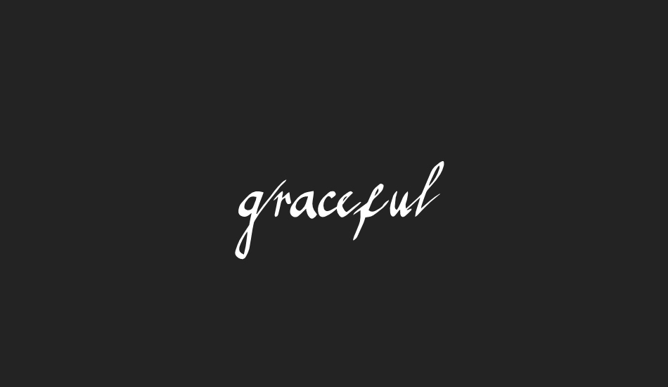 graceful regular font big