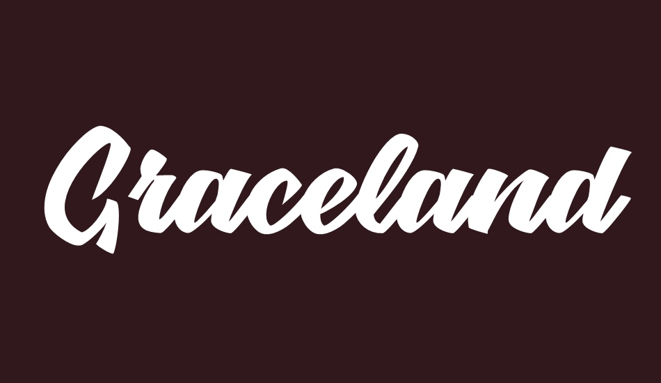 graceland-personal-use font big