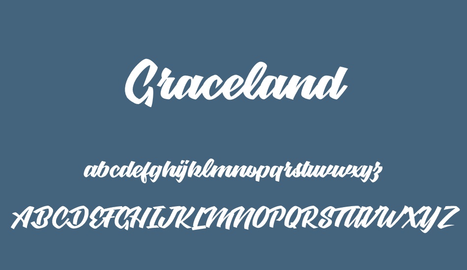 graceland-personal-use font