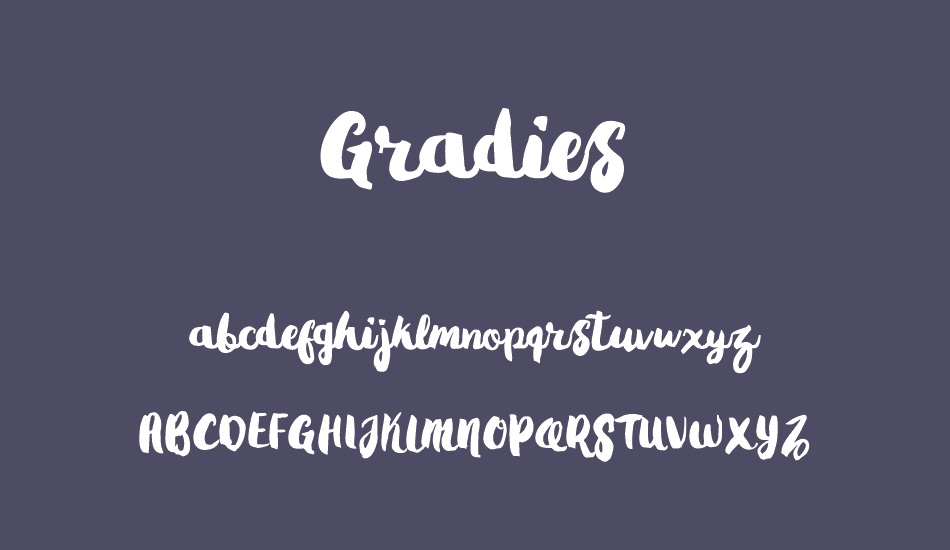 Gradies font