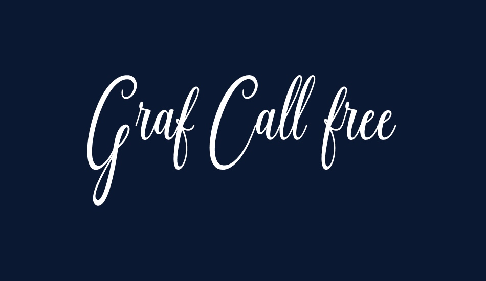 Graf Call free font big