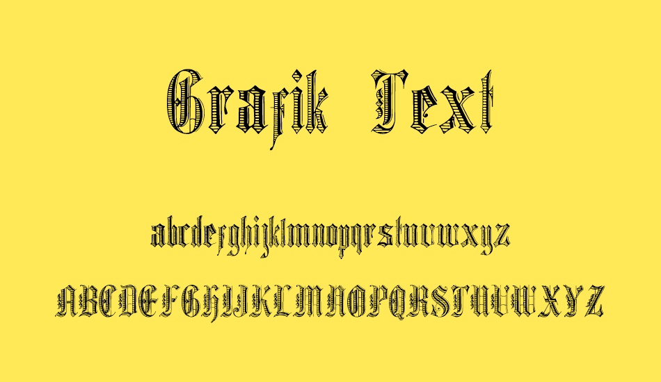 Grafik Text font