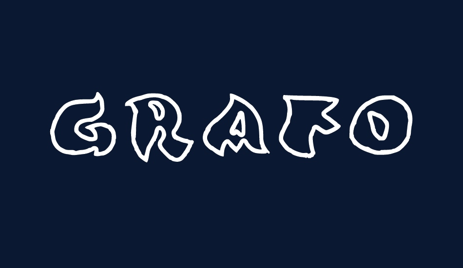 Grafooutline font big