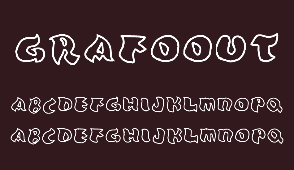 Grafooutline font