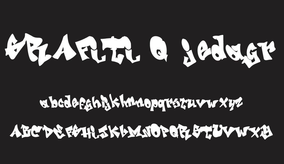 GRAFITI - jedagraphicx font