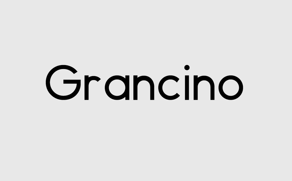 Grancino font big