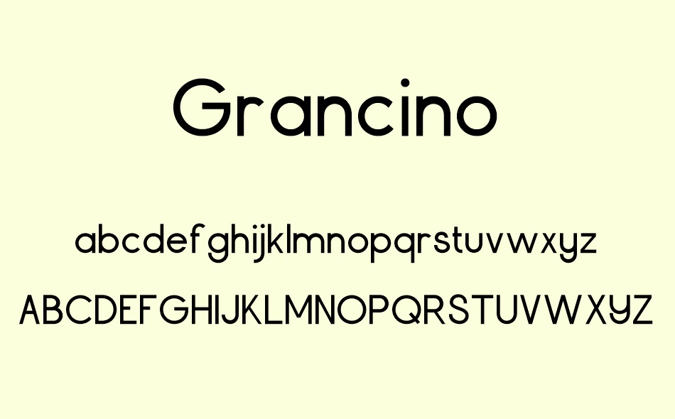 Grancino font