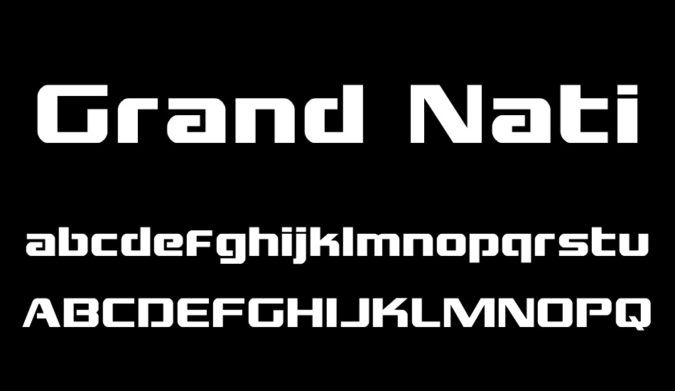 Grand National font