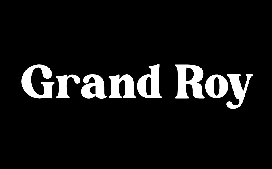 Grand Royal font big