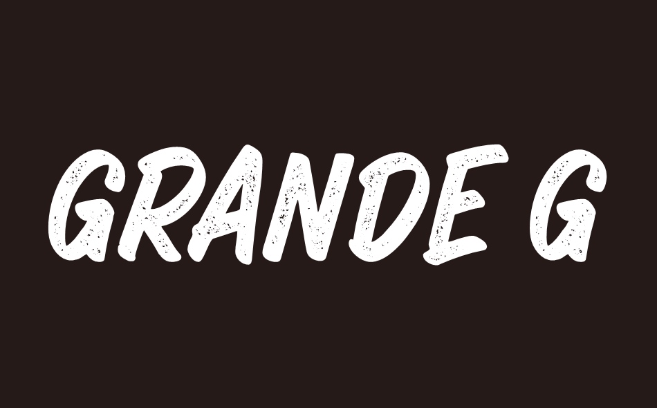 Grande Grunge font big