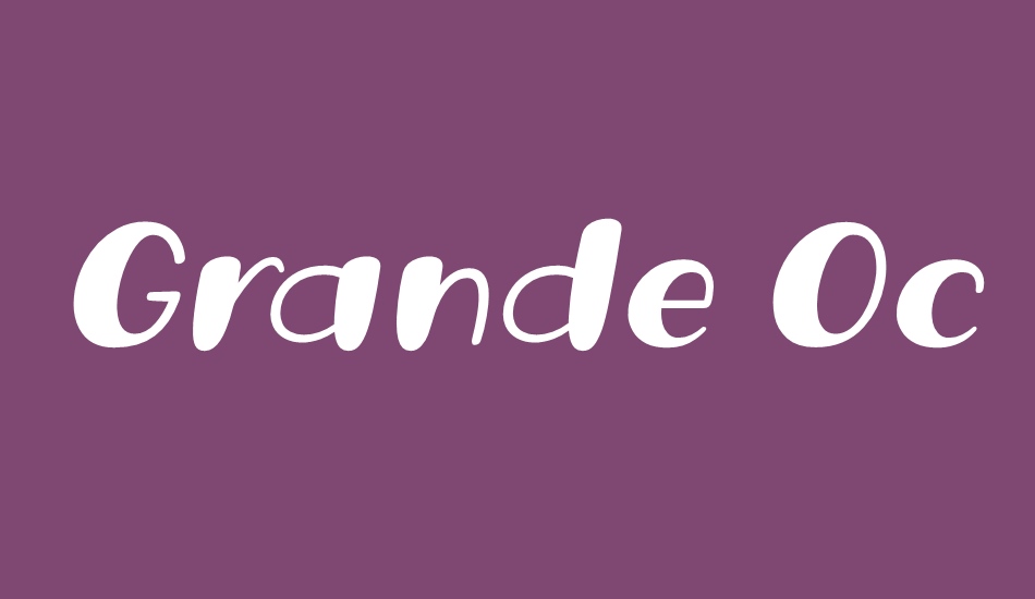 Grande October Three font big