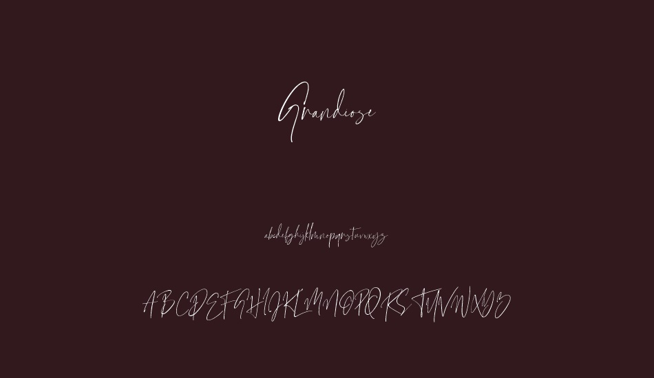 Grandiose font