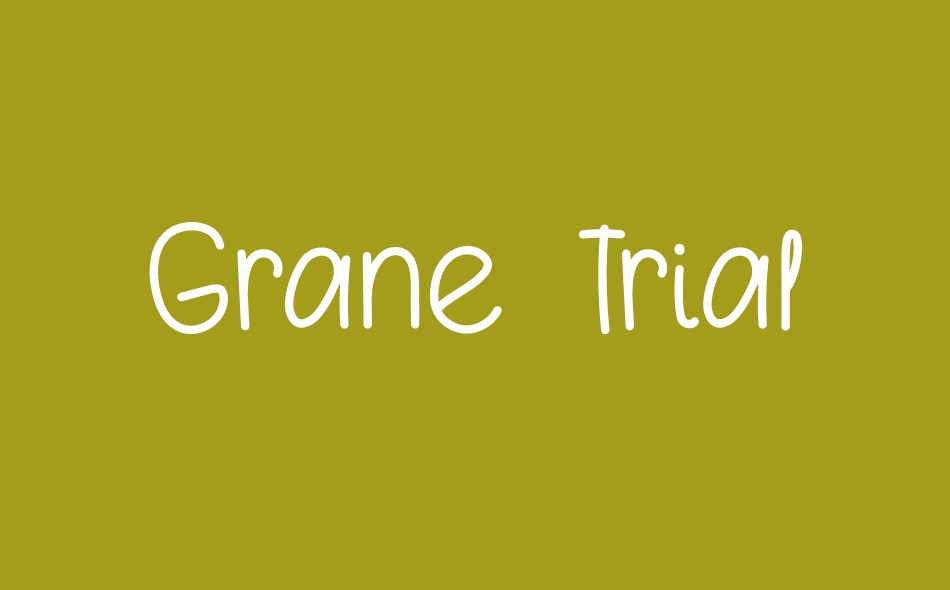 Grane font big