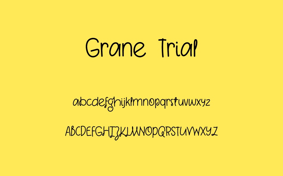 Grane font