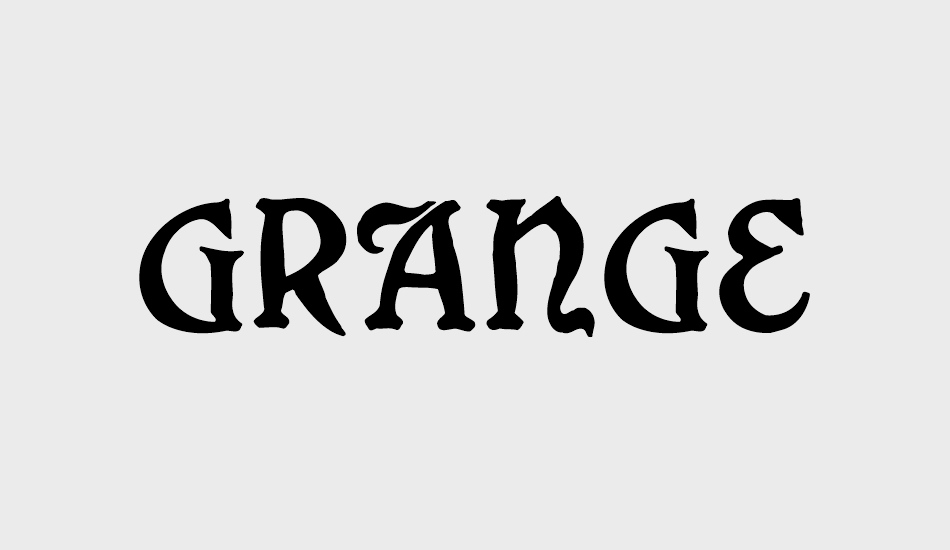 Grange font big