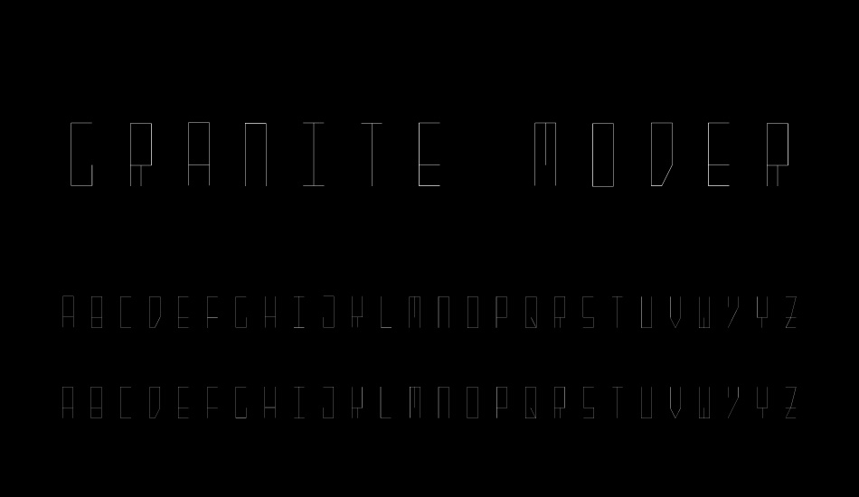 Granite Modern font