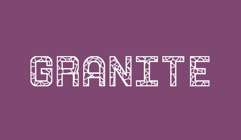 Granite Rock St font big