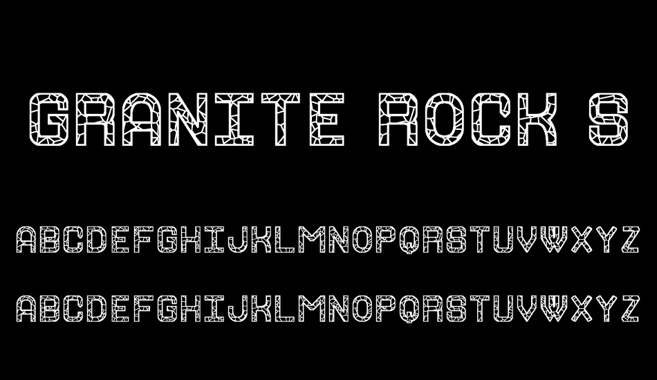 Granite Rock St font