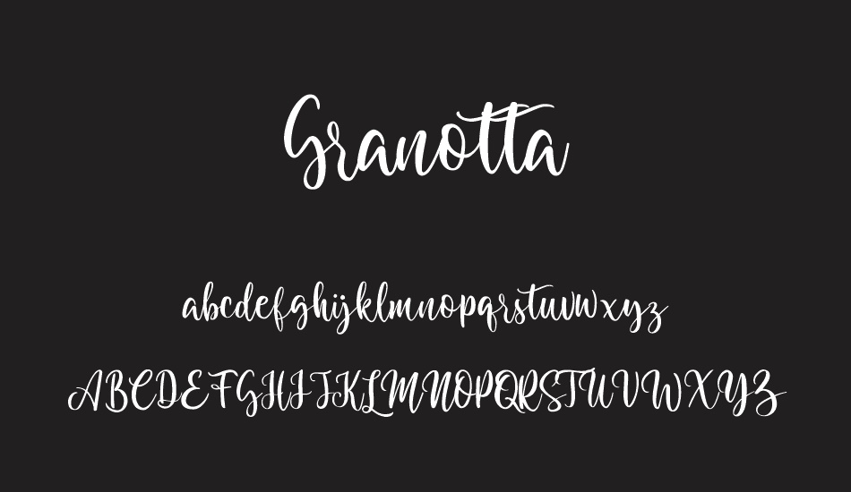 Granotta font