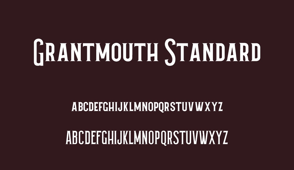 Grantmouth Standard font