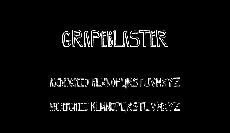 GrapeBlaster font