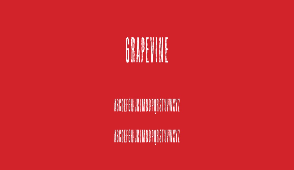 Grapevine font