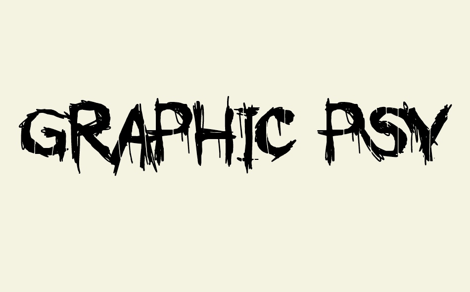 Graphic Psychopathy font big